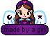 'made by a girl' badge