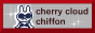 cherry cloud chiffon' button